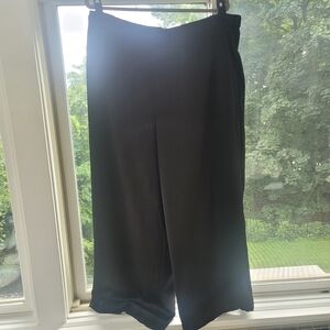 Express wide legged black satin pants size xl